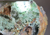 21.5cms TWIN SELENITE CRYSTALS CHRYSOCOLLA SPHERES INSIDE LILY MINE PERU TB126
