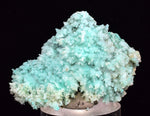 4.2cm SHATTUCKITE ON SELENITE PICKERINGITE CRYSTAL  COLOR PERU CHRYSOCOLLA TB71