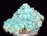 4.2cm SHATTUCKITE ON SELENITE PICKERINGITE CRYSTAL  COLOR PERU CHRYSOCOLLA TB71