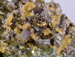 7.5cms APATITE SIDERITE QUARTZ CRYSTALS CHALCOPYRITE PYRITE PERU AB184