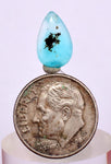 1.5ct GEM BLUE OPAL SCENIC CABOCHON PERU SEASCAPE PENDANT JEWELRY BB297