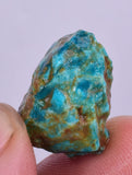 17carats GEM SILICA CHRYSOCOLLA CHALCEDONY PERU HIGH YIELD NEW FIND ROUGH SB130