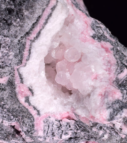 12cms RHODOCHROSITE ROSETTE PERU PINK CRYSTALS HUANZALA MINE MINERAL RB473