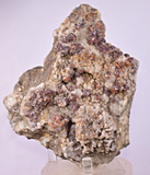 14cms GEM SPHALERITE RUBY BLEND ON QUARTZ PYRITE CRYSTALS PERU MB141