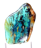 3.8 grams GEM BLUE OPAL PERU ROUGH SCENIC SEASCAPE MINERAL SPECIMEN OB38