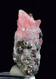2cms RHODOCHROSITE FLUORITE PYRITE CRYSTAL RHOMBOHEDRAL SUPER MINIATURE RB299