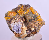 3.2cms GEM WULFENITE FLUORITE CRYSTALS ALAMO ARIZONA USA MINERAL SPECIMEN YB31