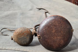 19.5cm MINI VERY SMALL LENTICULAR MINERS LAMP TUNNEL RARE LANTERN IRON CAST NB03