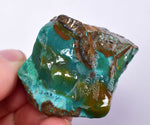 40grs GEM SILICA CHRYSOCOLLA LILY MINE PERU CHALCEDONY QUARTZ BLUE ROUGH SB137