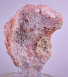 9.4cms GEM PINK OPAL HYALITE PALYGORSKITE QUARTZ SCULPTURE BOTRYOIDAL PERU PB45