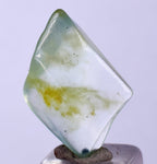 LOT 11 GEM BLUE OPAL SCENIC TUMBLED PERU SEASCAPE PENDANT DENDRITES  BB330