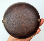 46cm  LENTICULAR MINERS LAMP FRANCE CLOZET TUNNEL RARE LANTERN IRON CAST NB05