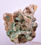 6.3cms DRUZY CHRYSOCOLLA QUARTZ PERU COPPER MINERAL SPECIMEN COLLECTOR DB86