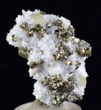 3.8cms APATITE QUARTZ PYRITE DICKITE SCHEELITE ? PERU HUANZALA AB79
