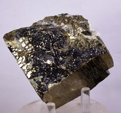 6.9cms PYRITE CUBIC QUARTZ TETRAHEDRITE PERU CRYSTAL MINERAL COLLECTOR MB31