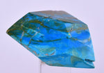 57cts GEM BLUE OPAL SCENIC FREE FORM PERU SEASCAPE PENDANT JEWELRY  BB383