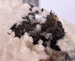 6.6cms NATIVE SILVER WIRE CALCITE PERU UCHUCCHACUA MINE MINERAL SPECIMEN HB246