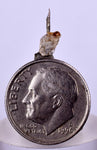 0.9cms NATIVE SILVER WIRE PERU UCHUCCHACUA MINE MINERAL SPECIMEN HB219