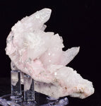 7.2cms RHODOCHROSITE ROSETTE QUARTZ PERU PINK CRYSTALS NEEDLES MINERAL RBZ462