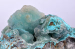 7.4cms DRUZY CHRYSOCOLLA QUARTZ PERU COPPER MINERAL SPECIMEN COLLECTOR DB70