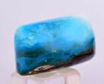 10.5cts GEM BLUE OPAL SCENIC CABOCHON PERU SEASCAPE PENDANT JEWELRY BB390