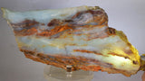 680grms 23cm BLUE OPAL PERU SLAB SCENIC SEASCAPE SCULPTURE ROUGH LANDSCAPE OB153