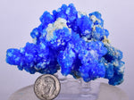 7.6cms NEW BLUE CHALCANTHITE NATURAL BOTRYOIDAL CRYSTALS PERU TRANSLUCENT FB30