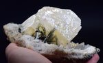 18 cms CALCITE EPIDOTE QUARTZ CRYSTALS INCLUTIONS PERU MINERAL SPECIMEN GB36