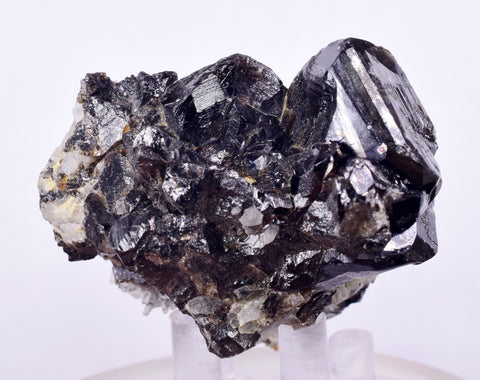 6.1cms CASSITERITE BRILLIANT CRYSTALS FACET GRADE SHINY BOLIVIA MINERAL EB57