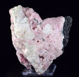 10cms RHODOCHROSITE QUARTZ CALCITE CRYSTALS JORDANITE (?) GALENA PERU RB662