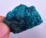 55grs BLUE MALACHITE CHRYSOCOLLA SCULPTURE SCENIC PERU ROUGH DECORATION UB183