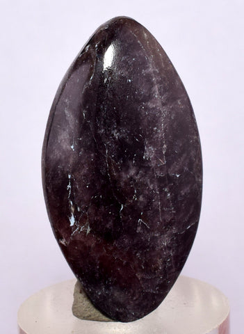 39cts GEM AXINITE PURPLE CABOCHON  PERU SUPER SHINY RARE MINERAL SPECIMEN BB308