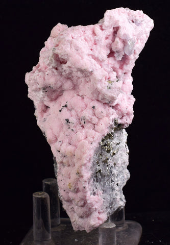 10.3cms RHODOCHROSITE ROSETTE PYRITE FLUORITE QUARTZ PERU PINK CRYSTALS RB347