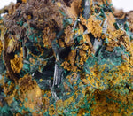 8.4cms ATACAMITE QUARTZ CRYSTALS LIMONITE  LILY MINE PERU MINERAL SPECIMEN AB185