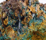 8.4cms ATACAMITE QUARTZ CRYSTALS LIMONITE  LILY MINE PERU MINERAL SPECIMEN AB185