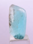 5.5ct GEM BLUE OPAL SCENIC CABOCHON PERU SEASCAPE PENDANT JEWELRY BB103