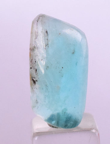 5.5ct GEM BLUE OPAL SCENIC CABOCHON PERU SEASCAPE PENDANT JEWELRY BB103