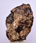 6cms  GEM GARNET STEPPED SPESSARTINE CRYSTALS PERU SHINY SHARP RARE GB54