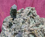 19cms EPIDOTE QUARTZ CRYSTALS PERU CLUSTER COLLECTOR GREEN COLOR MINERAL CB92