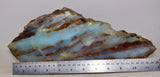 1.6Kg 31cm BLUE OPAL PERU SLAB SCENIC SEASCAPE SCULPTURE ROUGH LANDSCAPE OB152