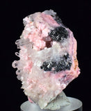 3.8cms RHODOCHROSITE QUARTZ GALENA PERU PINK CRYSTALS MINERAL RB198