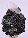 5.9cms MANGANOAN CALCITE QUARTZ PYRITE CHALCOPYRITE SCHEELITE ? PERU GB67