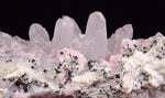 14cms RHODOCHROSITE ROSETTE QUARTZ PERU SPHALERITE JORDANITE ? CRYSTALS RBZ417