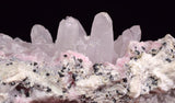 14cms RHODOCHROSITE ROSETTE QUARTZ PERU SPHALERITE JORDANITE ? CRYSTALS RBZ417