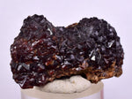 3.8cms  GEM GARNET STEPPED SPESSARTINE CRYSTALS PERU SHINY SHARP RARE GB55
