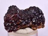 3.8cms  GEM GARNET STEPPED SPESSARTINE CRYSTALS PERU SHINY SHARP RARE GB55
