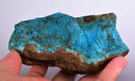 545 Grams  BLUE CHRYSOCOLLA SILICIFICATED ROUGH PERU SCENIC CB174