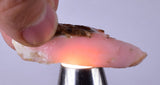 590 grams GEM PINK OPAL PERU ROUGH ANGEL SKIN TRANSLUCENT CORAL COLOR PB82