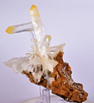 9.1cms QUARTZ HALLOYSITE MANGO COLOMBIA NATURAL CRYSTAL MINERAL SPECIMEN QB62