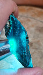 6.4cm GEM BLUE MALACHITE PERU TRANSLUCENT CHRYSOCOLLA BOTRYOIDAL CRYSTAL UB173